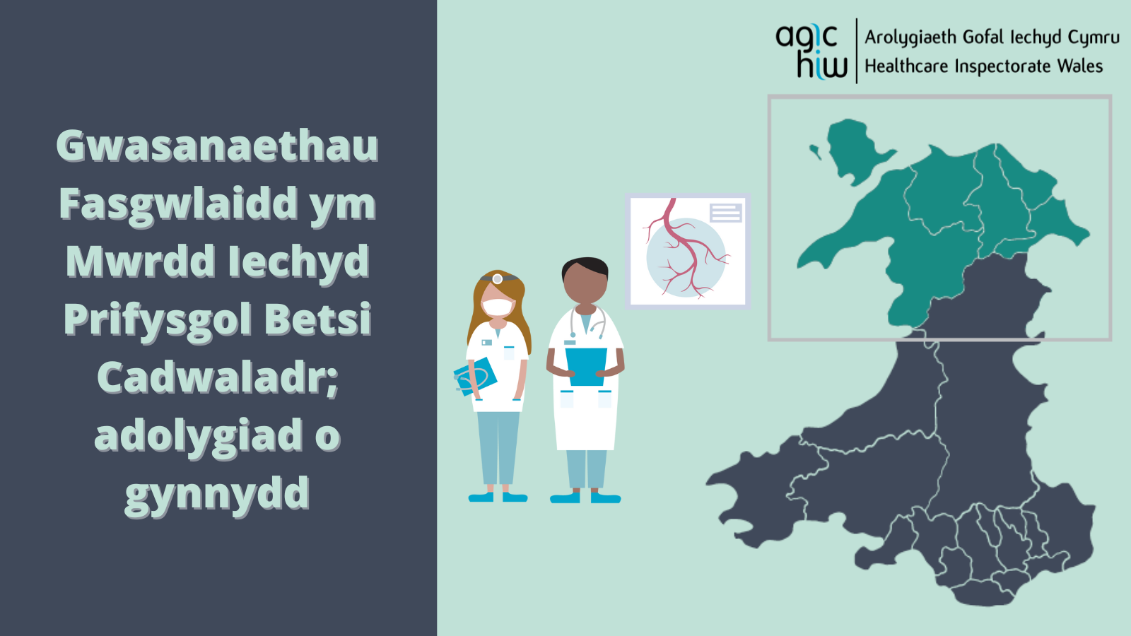 Gwasanaethau Fasgwlaidd ym Mwrdd Iechyd Prifysgol Betsi Cadwaladr; adolygiad o gynnydd