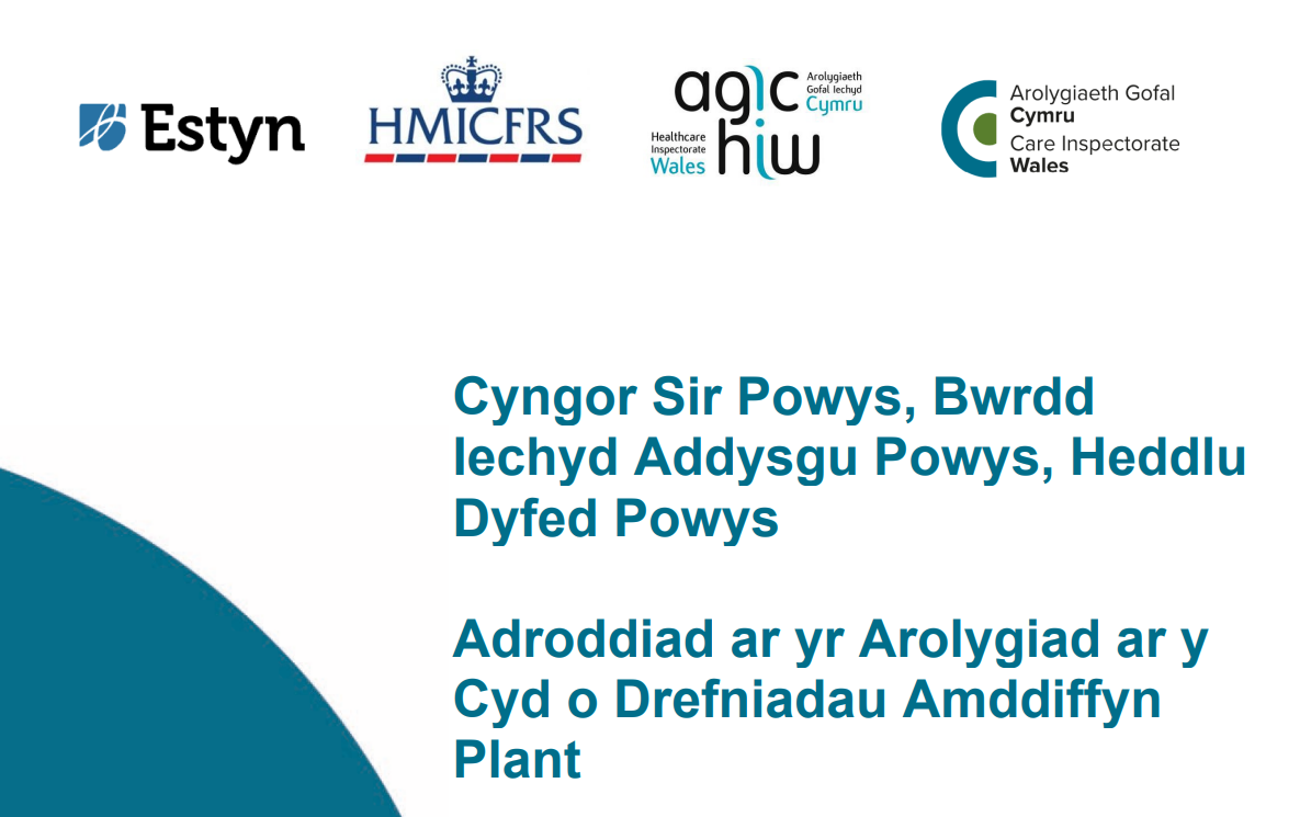 Cyngor sir powys, bwrdd iechyd addysgu powys heddlu dyfed powys. Adroddiad ar yr Arolygiad ar y cyd o drefniadau anddiffyn Plant