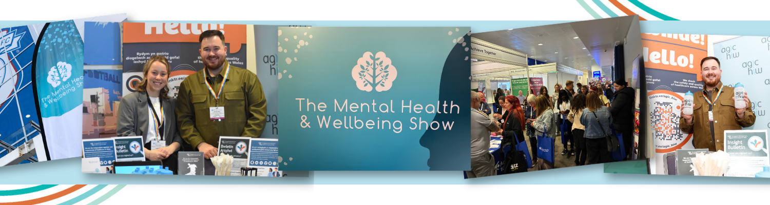 The Mental Health and Wellbeing Show and HIW colleagues on the stand